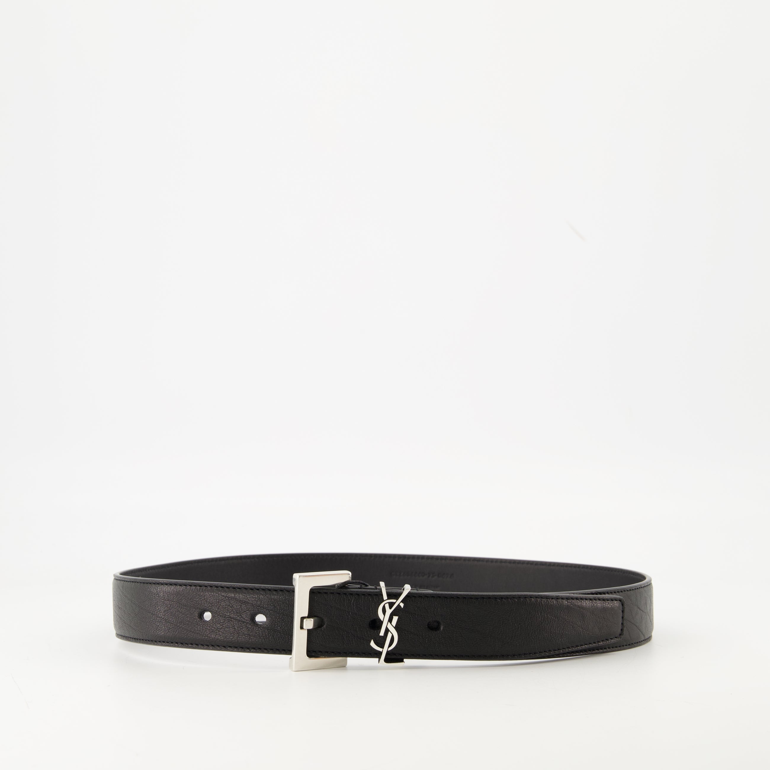 Image of the Cassandre belt from the brand Saint Laurent for Women - Fall-Winter 2025 - Front View