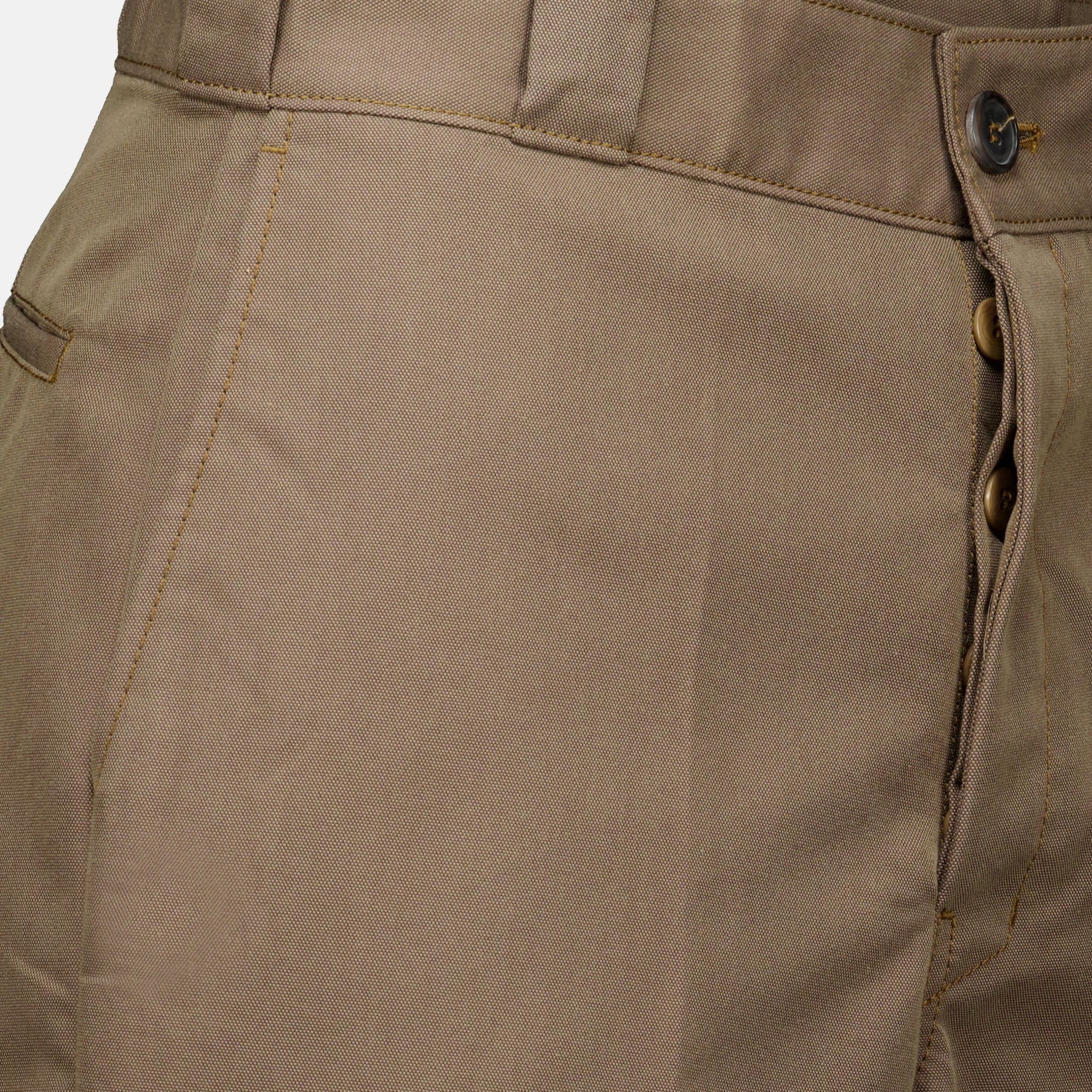 Pantalons Calças de Lona Castanhas Prada Marron Homme