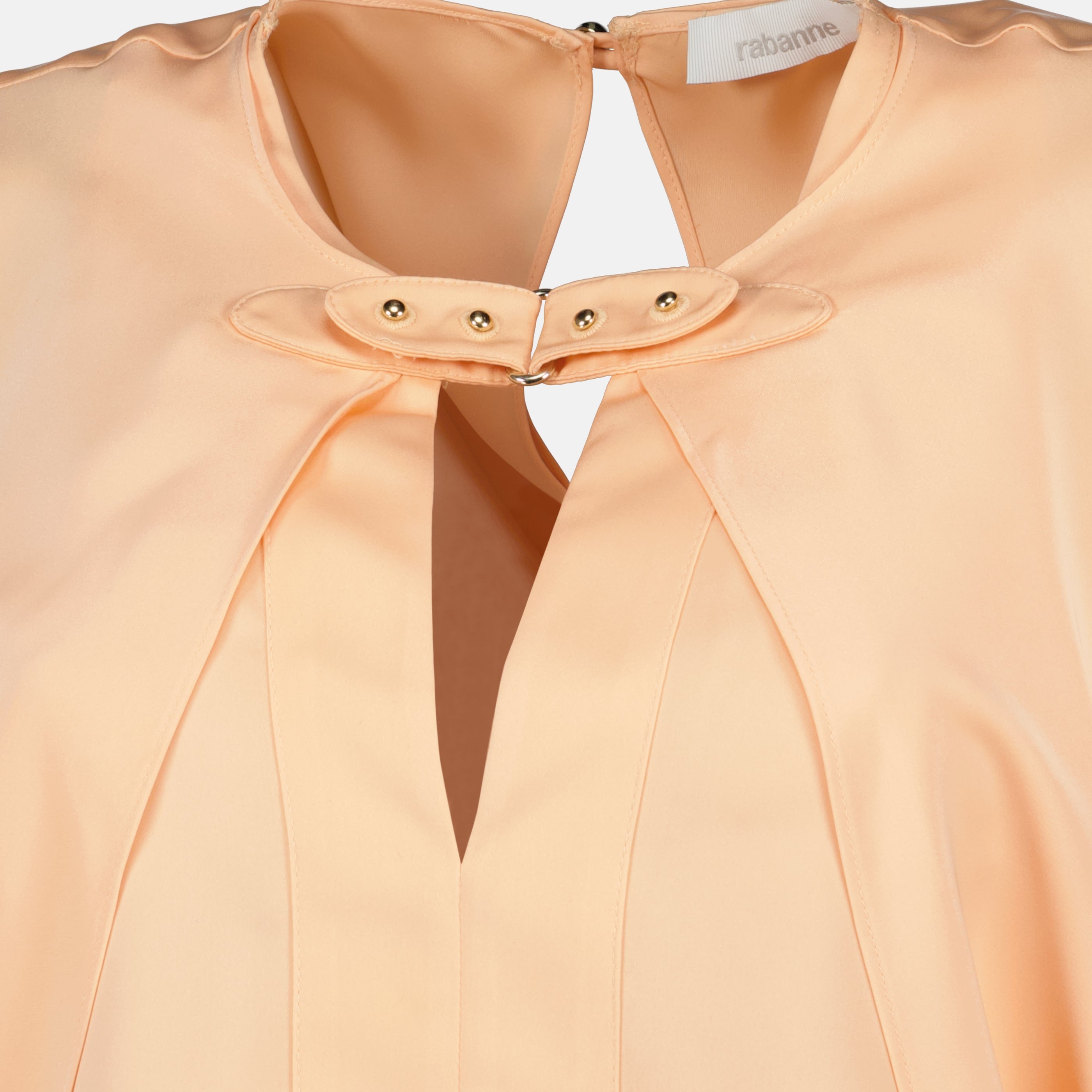 Image de l'article Blouse satinée à manche longue de la marque Rabanne pour Femme - Saison Printemps-Été 2026 - Vue détaillée_1