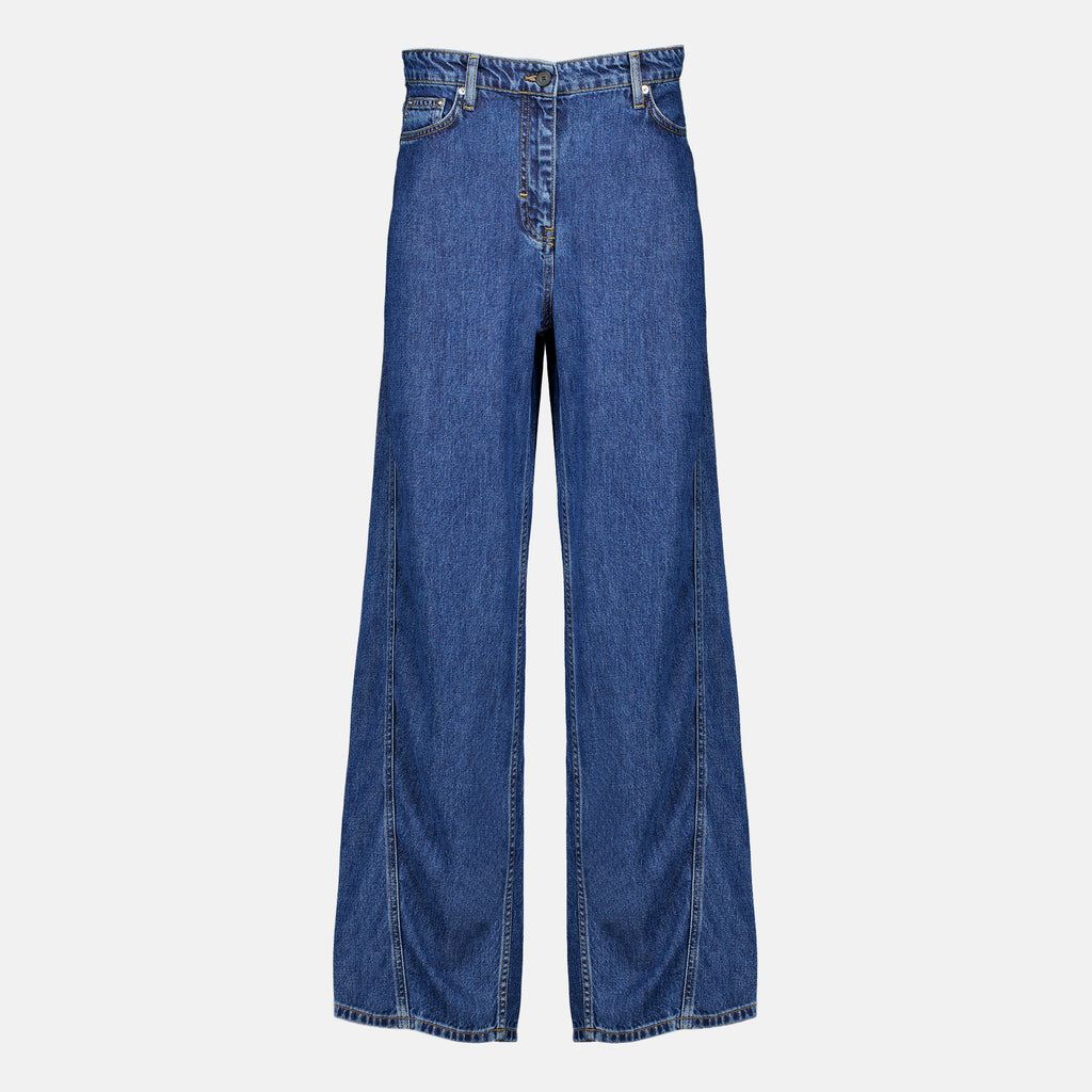 Pantalons Jeans Fluid em Denim Azul Escuro Iro Bleu foncé Femme