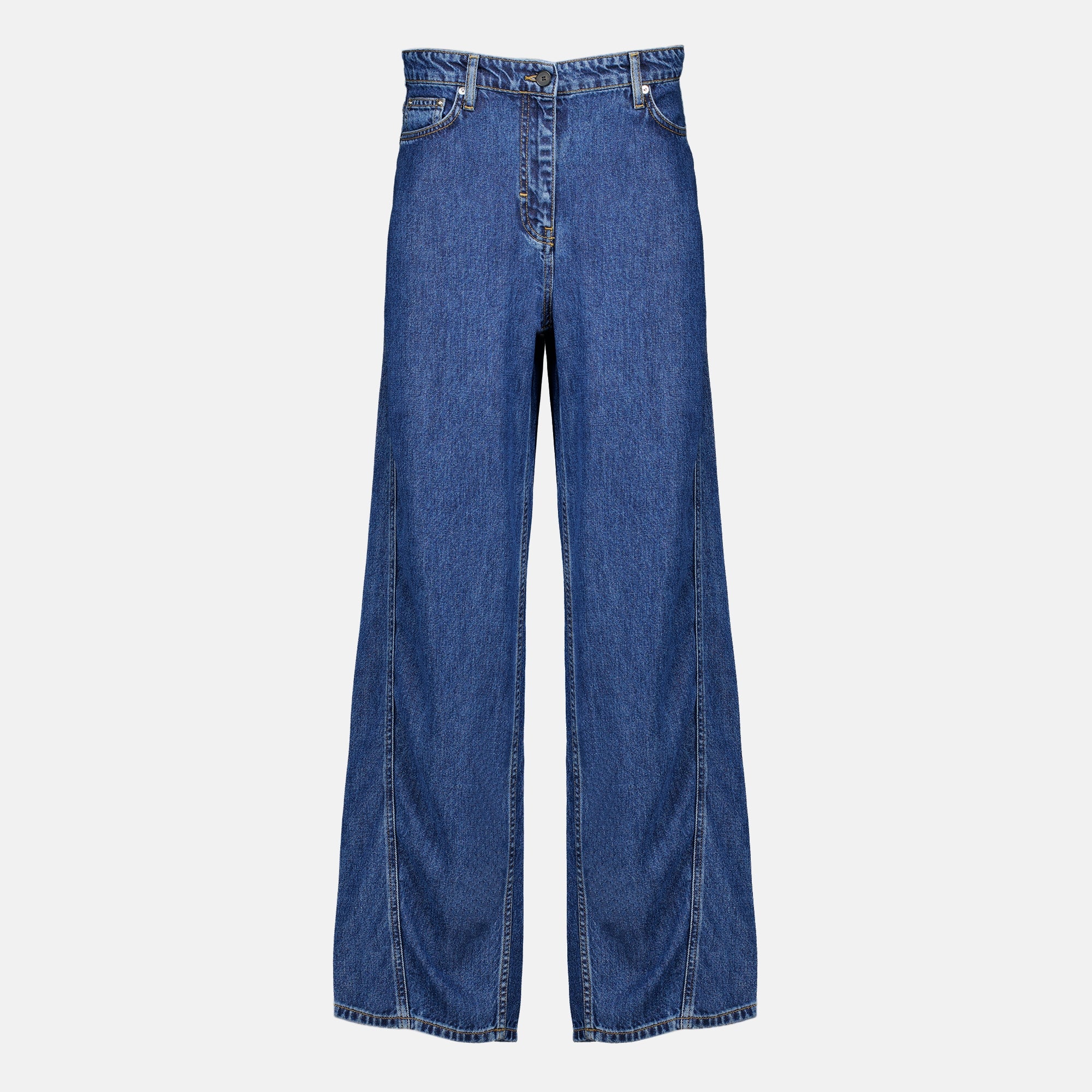 Pantalons Jean fluide en denim bleu foncé Iro Bleu foncé Femme