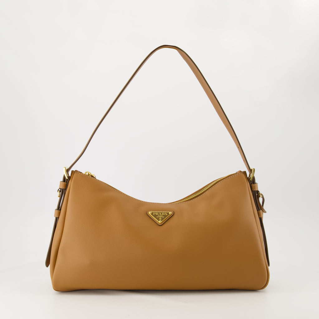 Handbags and shoulder bags Aimee Leather Bag Prada Brown Femme