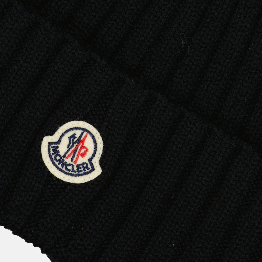 Chapeaux, casquettes et bonnets Bonnet en laine Moncler Noir Femme