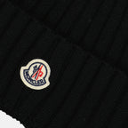 Chapeaux, casquettes et bonnets Bonnet en laine Moncler Noir Femme