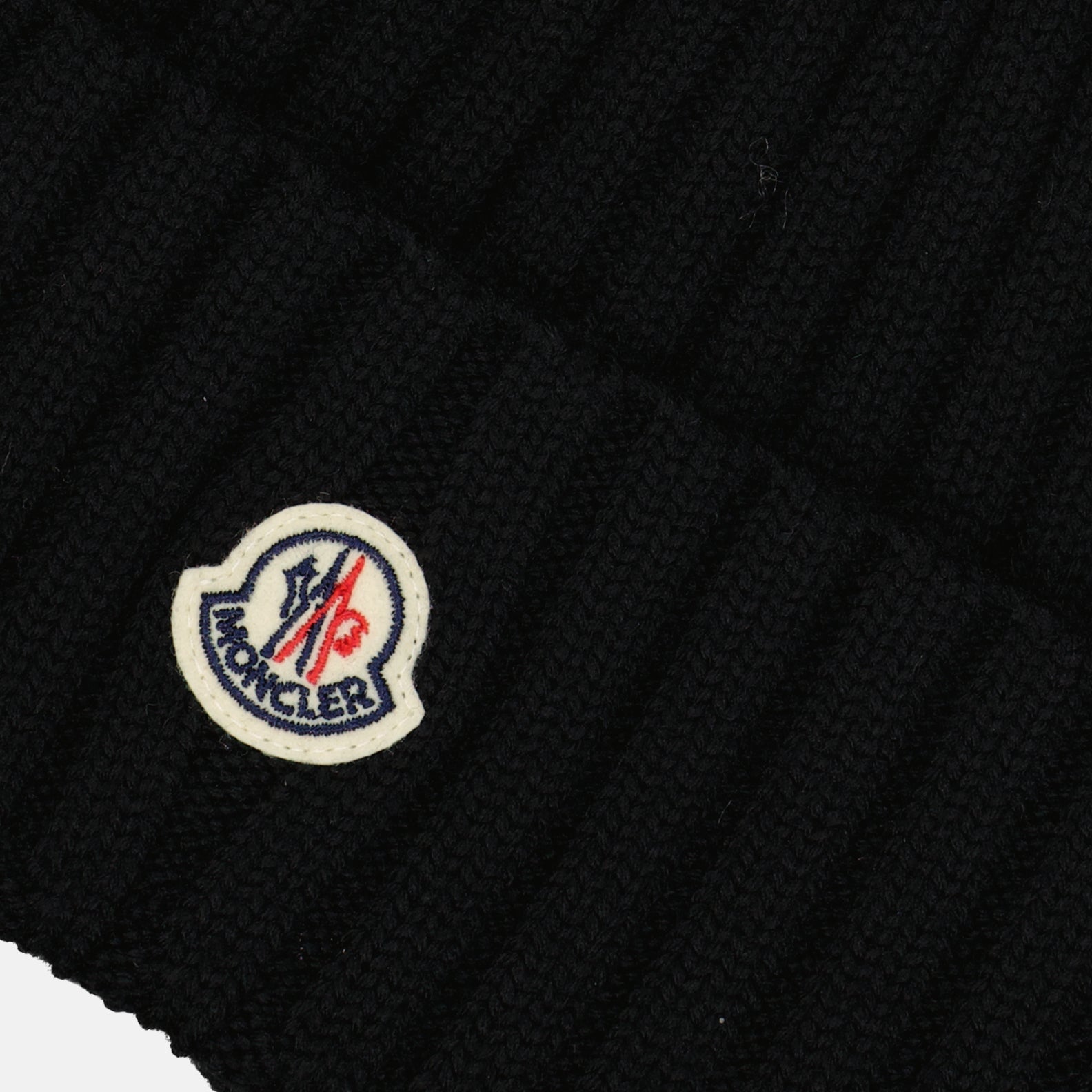 Chapeaux, casquettes et bonnets Bonnet en laine Moncler Noir Femme