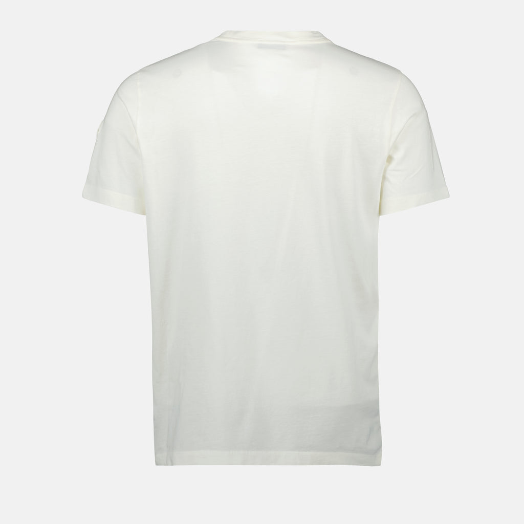 T-shirts T-shirt à logo flouté Moncler Blanc Homme