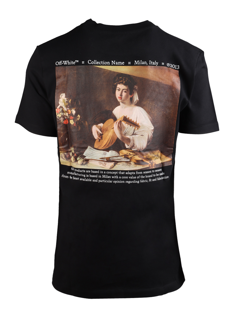 T-Shirts OMAA027F21JER011 1084 multico black Off-White Schwarz Homme