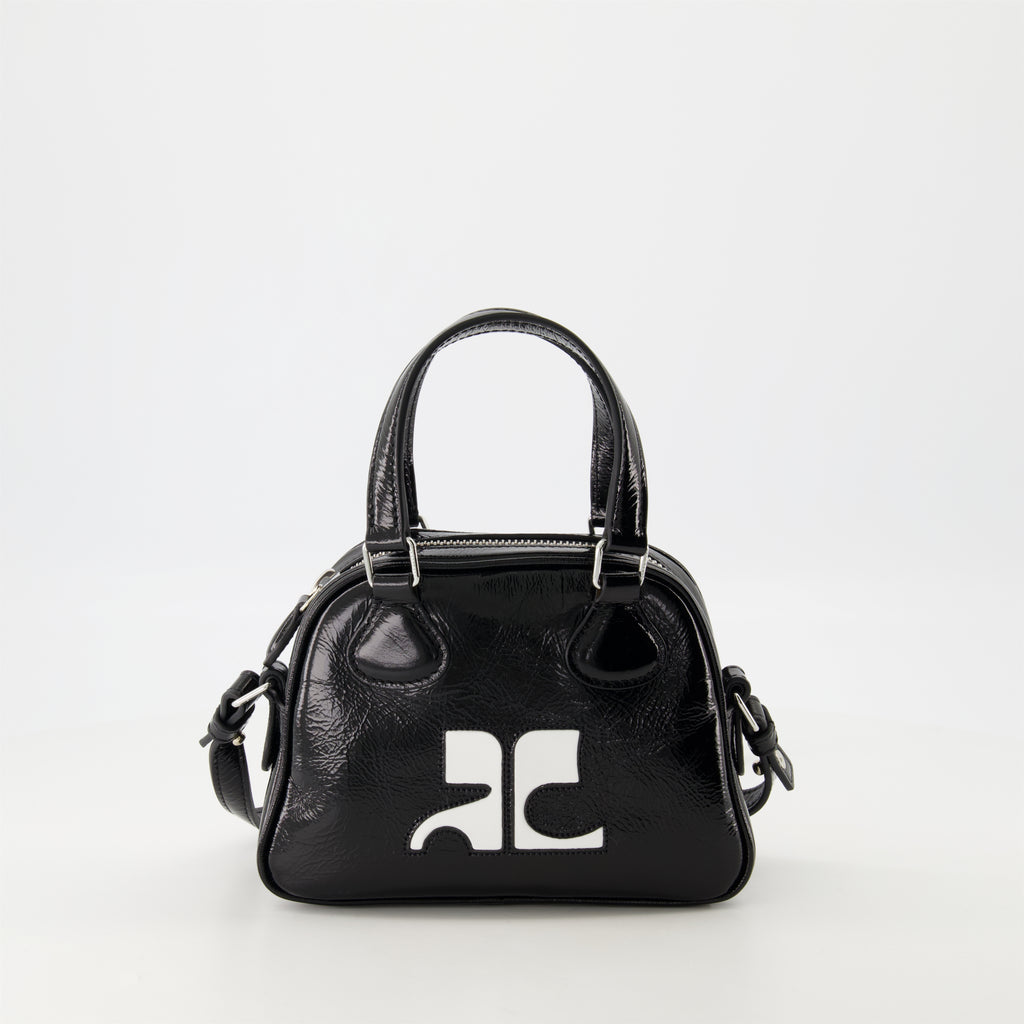Handtaschen und schultertaschen Mini sac bowling Réédition Courrèges Schwarz Unisex