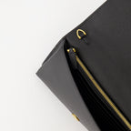 Kleine lederwaren Portefeuille VLogo à chaîne Valentino Garavani Schwarz Femme