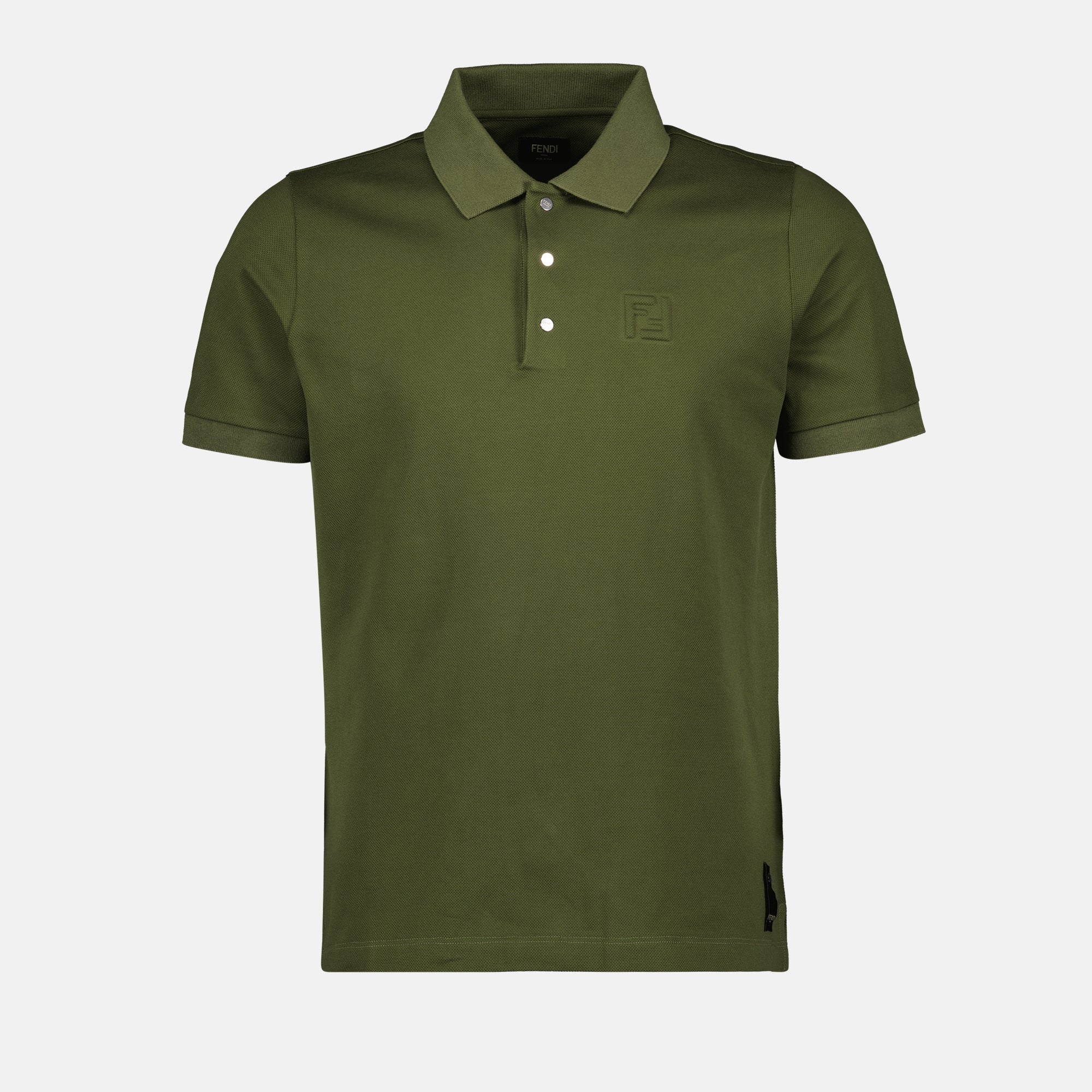 Polo shirts Cotton Polo Fendi Green Homme