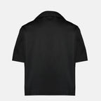 Imagen de la camisa de nylon negra de la marca Prada para Hombre - Temporada Primavera-Verano 2026 - Vista Trasera