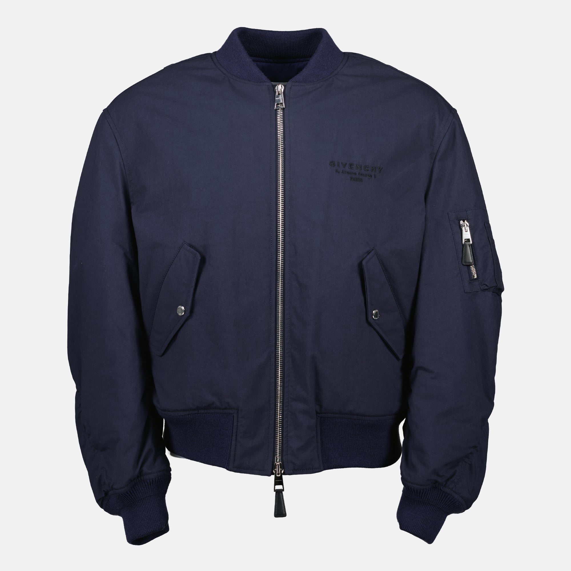 Vestes Bomber en coton Givenchy Bleu foncé Homme