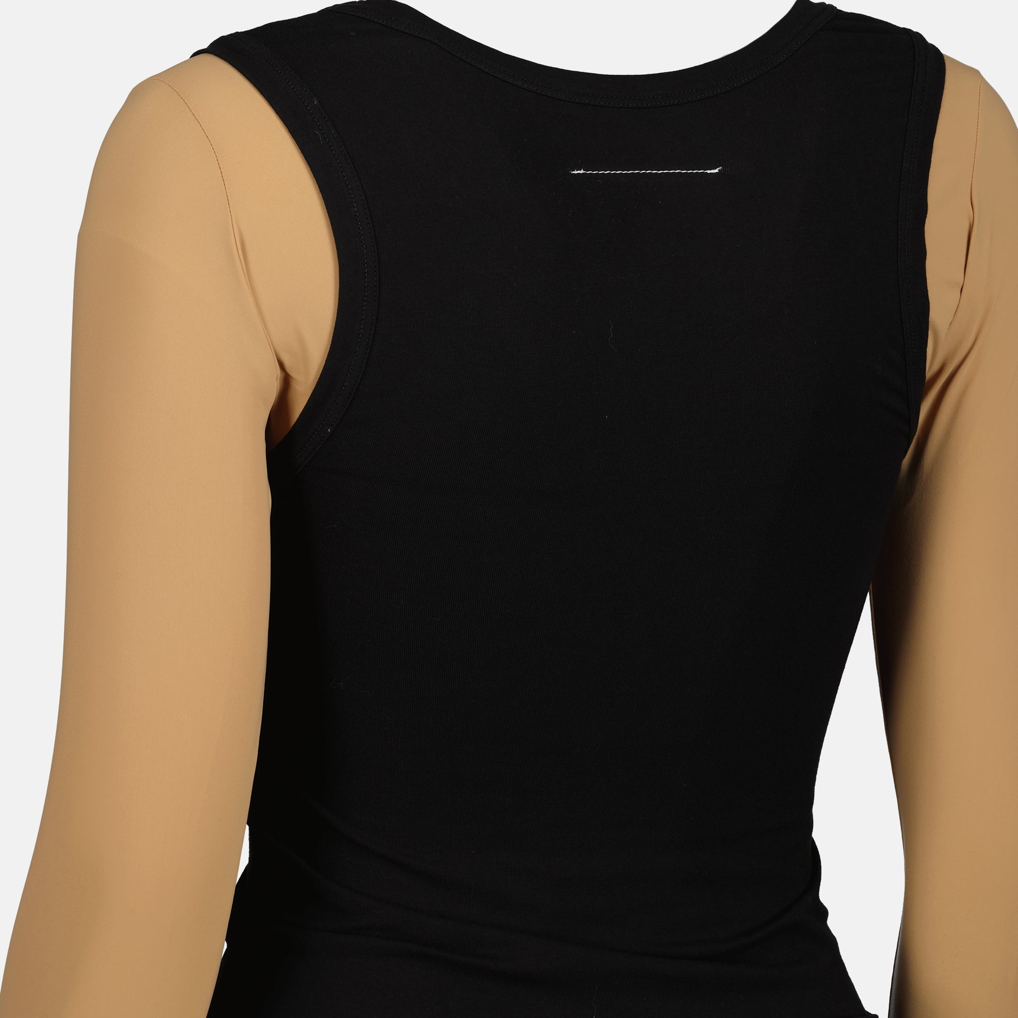 Tops Two-tone top Mm6 Black Femme