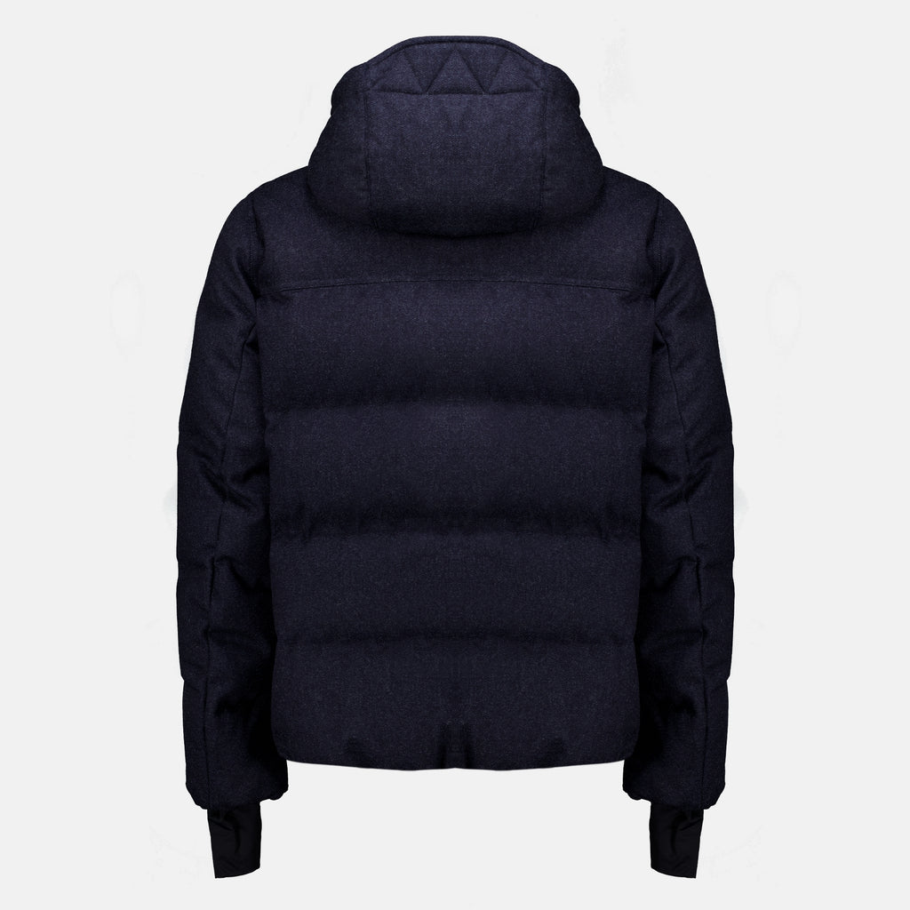 Manteaux Servance Denim Effekt Ski Daunenjacke Moncler Grenoble Bleu foncé Homme