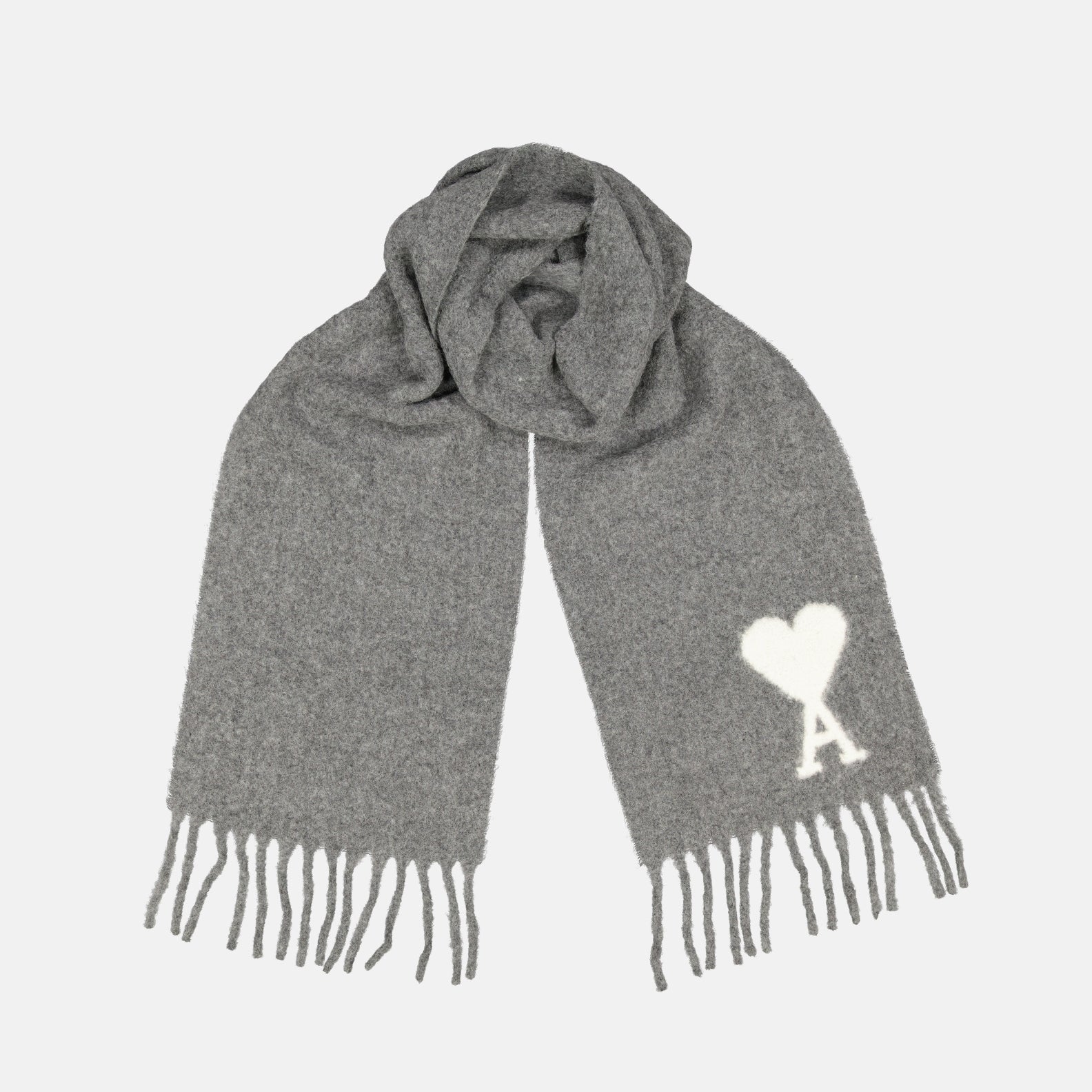 Scarves and gloves Scarf <tc>Ami de coeur</tc> Ami PARIS Gray Unisex