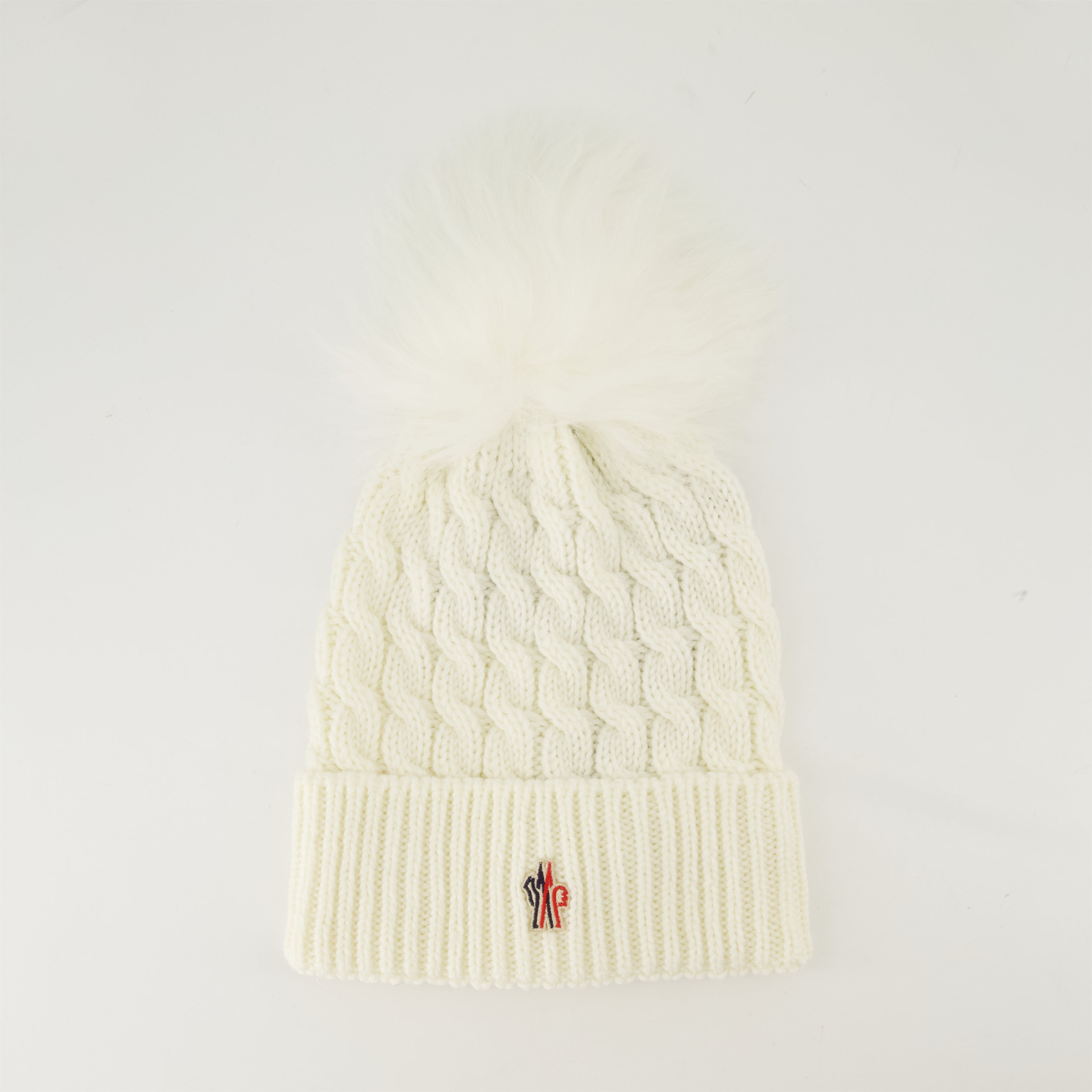 모자, 캡 및 비니 Bonnet à pompon Moncler Grenoble 하얀색 Femme
