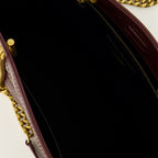 Sacs à main et épaule Niki Shopping kleine Tasche aus burgunderfarbenem Leder Saint Laurent Bordeaux Femme