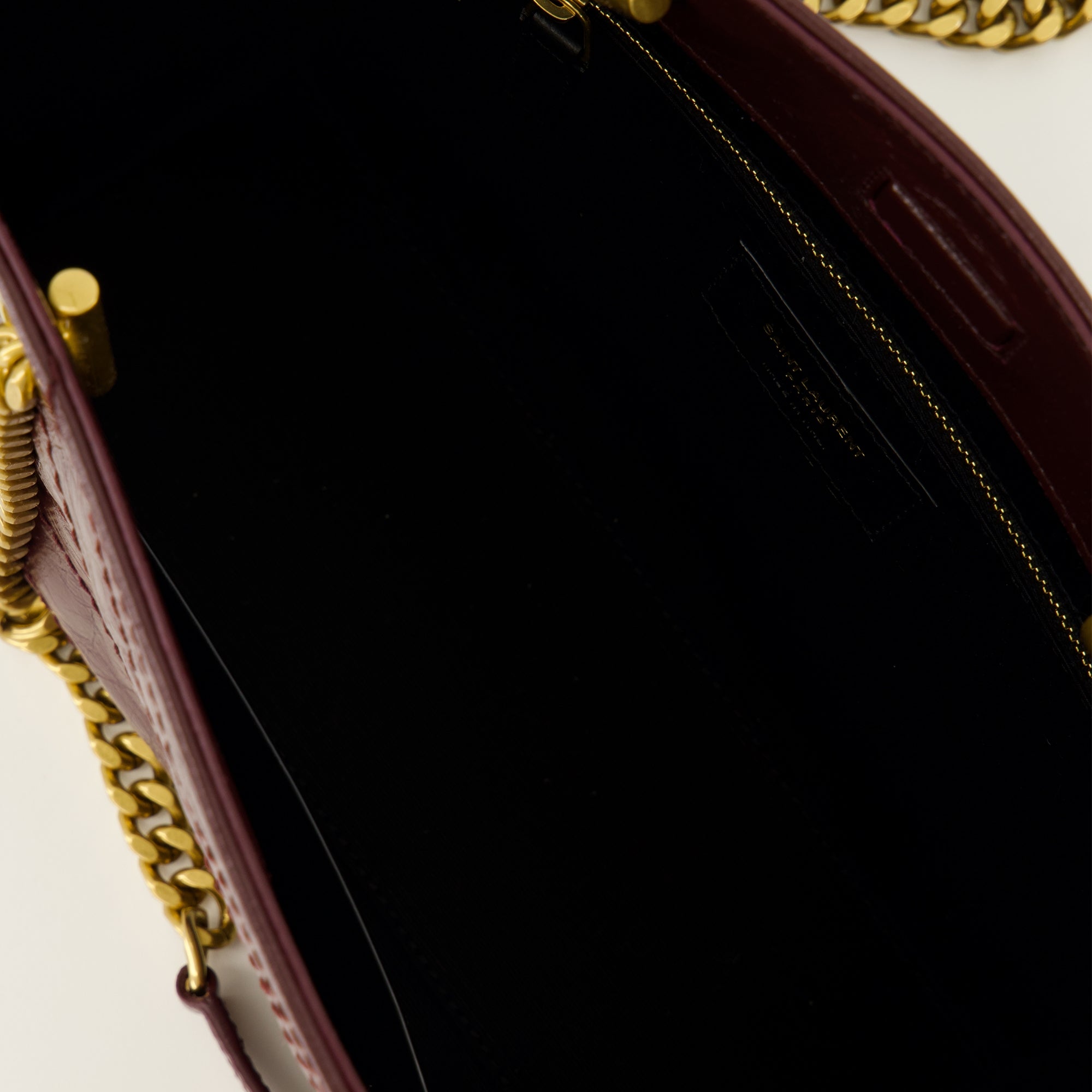 Sacs à main et épaule 부르군디 가죽의 니키 쇼핑 스몰 백 Saint Laurent Bordeaux Femme