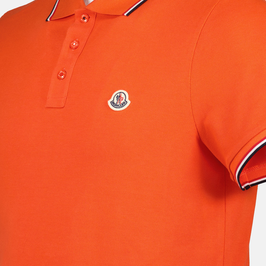 Polo shirts Polo à liseré Moncler Orange Homme