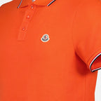 Polo shirts Polo à liseré Moncler Orange Homme