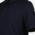 Polos Polo à logo Moncler Bleu foncé Homme