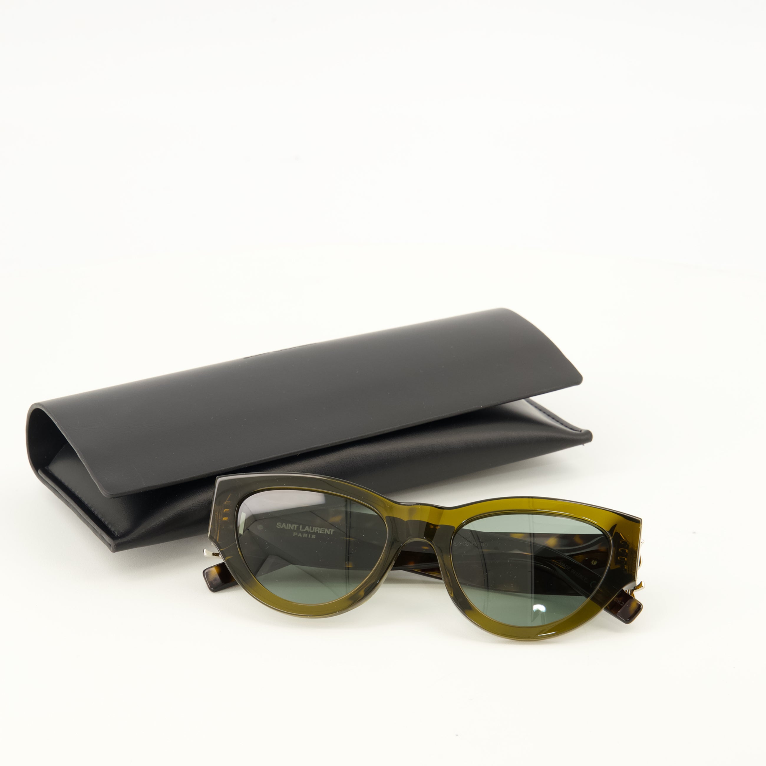 Lunettes SM M94 Khaki Sunglasses Saint Laurent Kaki Unisexe