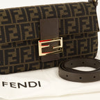 Sacs à main et épaule FFファブリックバゲット®バッグ ブラウン Fendi Marron Femme