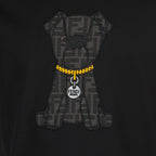 T-shirts T-shirt imprimé noir en coton Fendi Noir Homme