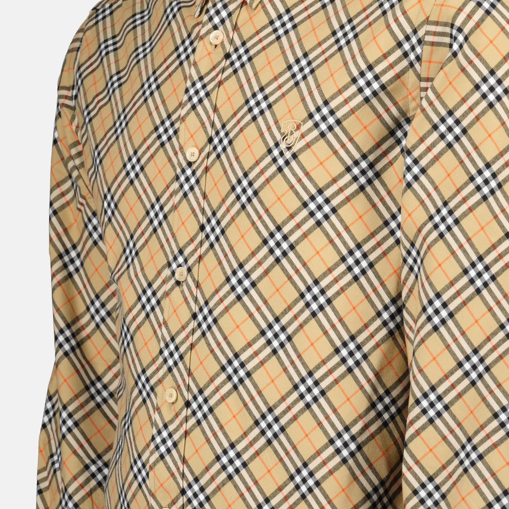 셔츠 체크 셔츠 Burberry 베이지 Homme
