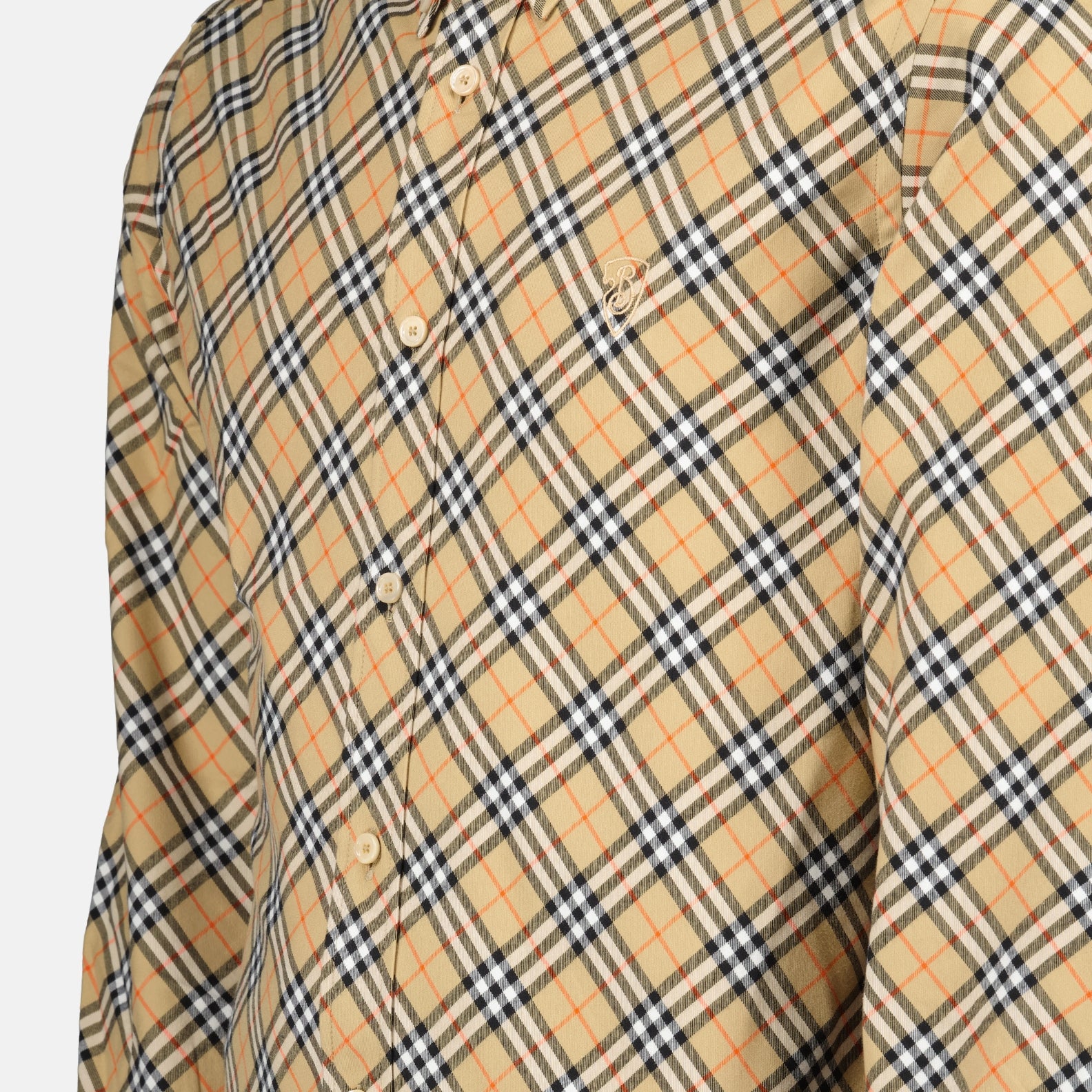 Shirts Check Shirt Burberry Beige Homme