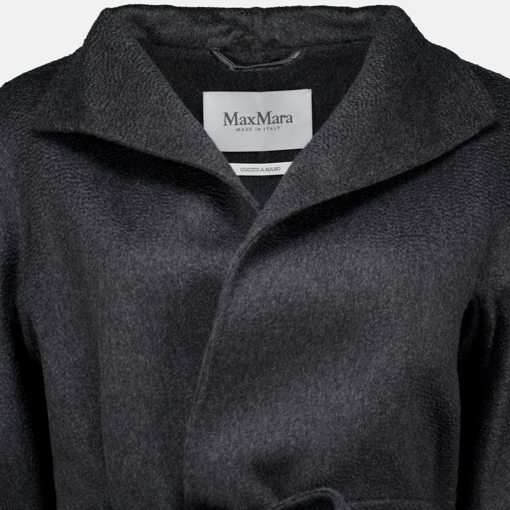 Manteaux Abrigo de Cachemira Gris Max Mara Gris Femme