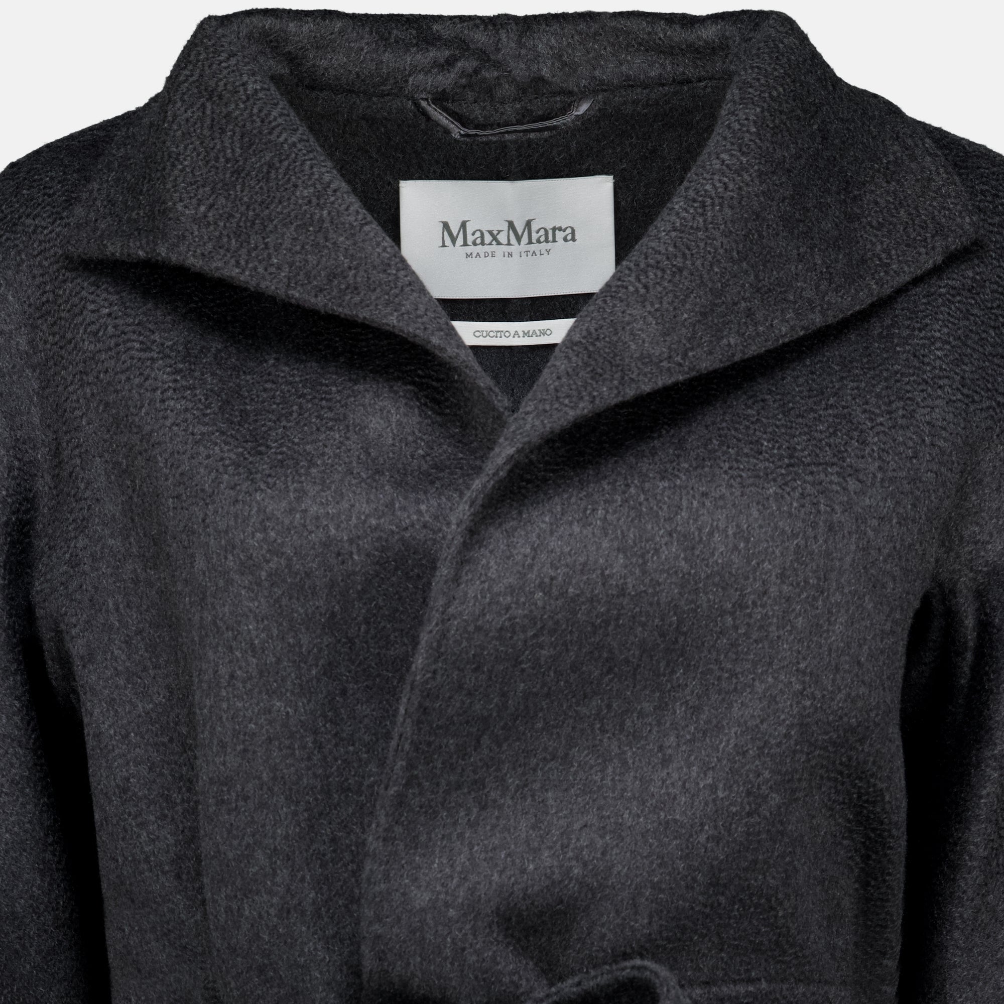 Manteaux Abrigo de Cachemira Gris Max Mara Gris Femme