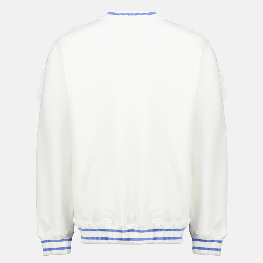 Sweatshirts 스포츠 슬로건 화이트 스웨트셔츠 Drole De Monsieur Blanc Homme