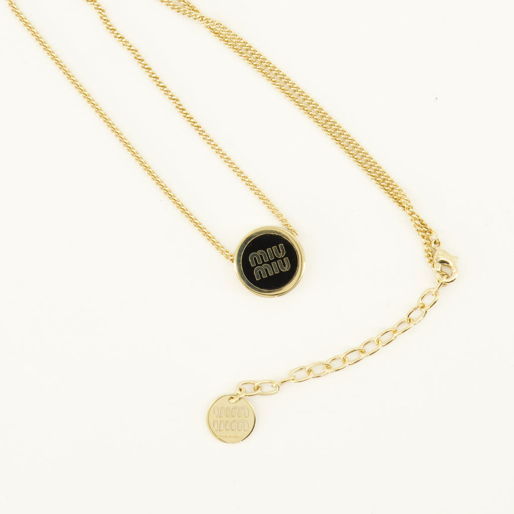 Bijoux Colar em Metal Dourado Miu Miu Doré Femme