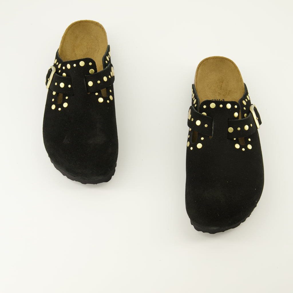 Image de l'article Sandales Boston Rivet de la marque Birkenstock pour Femme - Saison Automne-Hiver 2025 - Vue de dessus paire de chaussure