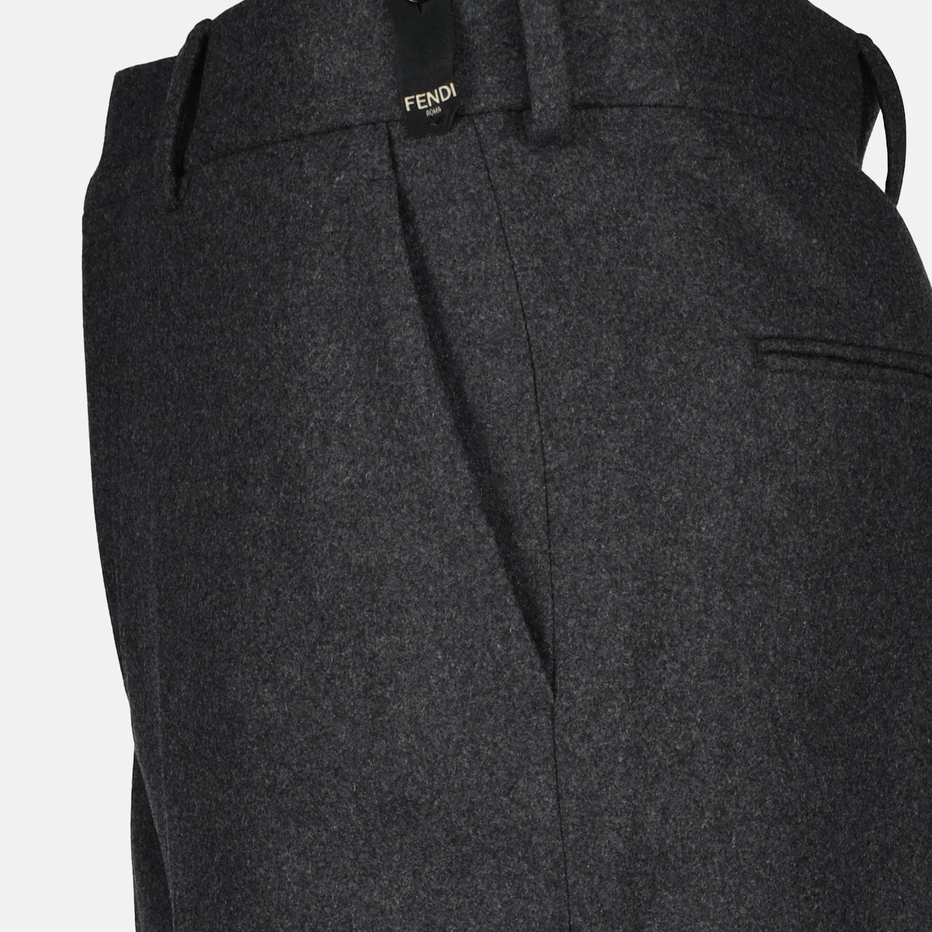 Hosen Kaschmirhose Fendi Grau Homme