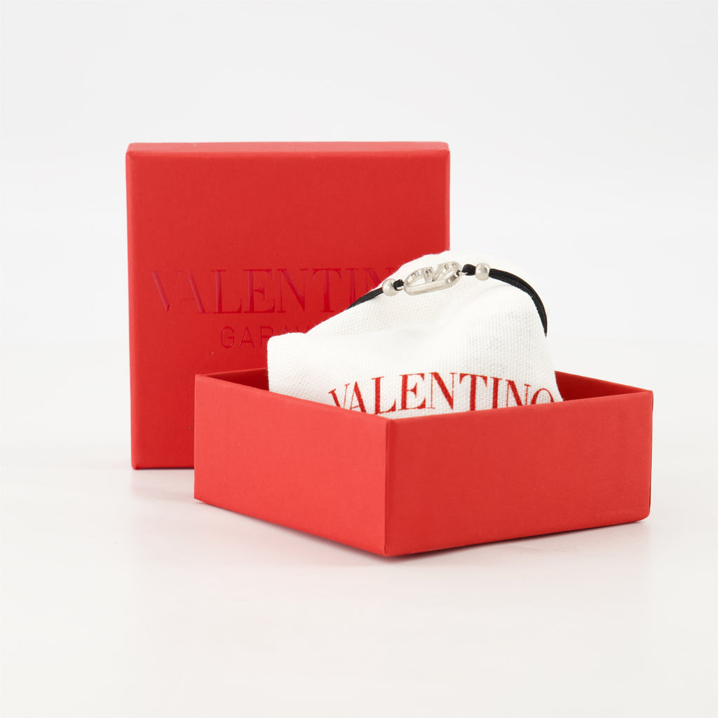 Bijoux Bracelet cordon VLogo Valentino Garavani Noir Homme