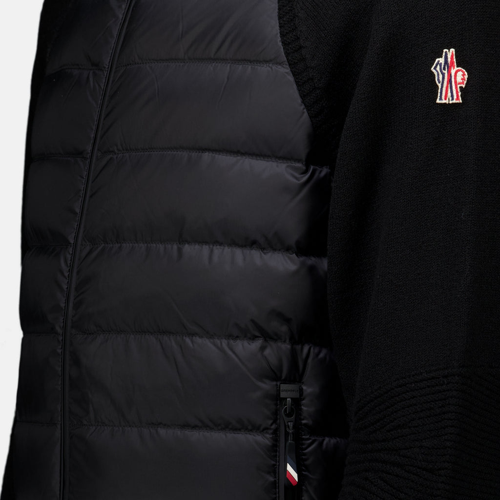 Vestes Chaqueta negra bicolor Moncler Grenoble Noir Homme