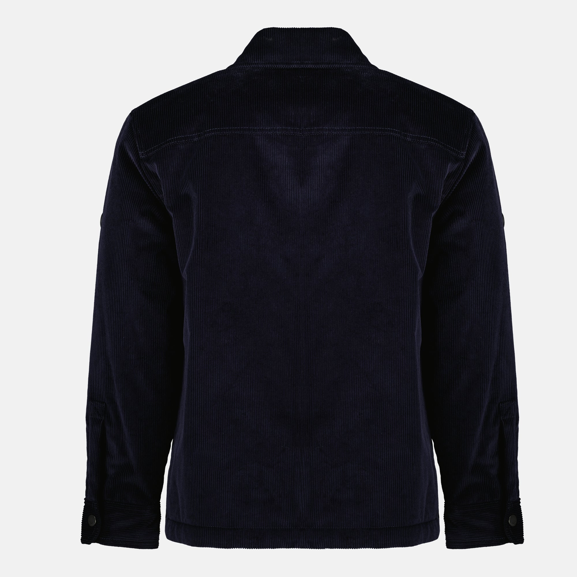 Imagen del abrigo de corduroy para hombre de Burberry - Temporada Otoño-Invierno 2025 - Vista Trasera