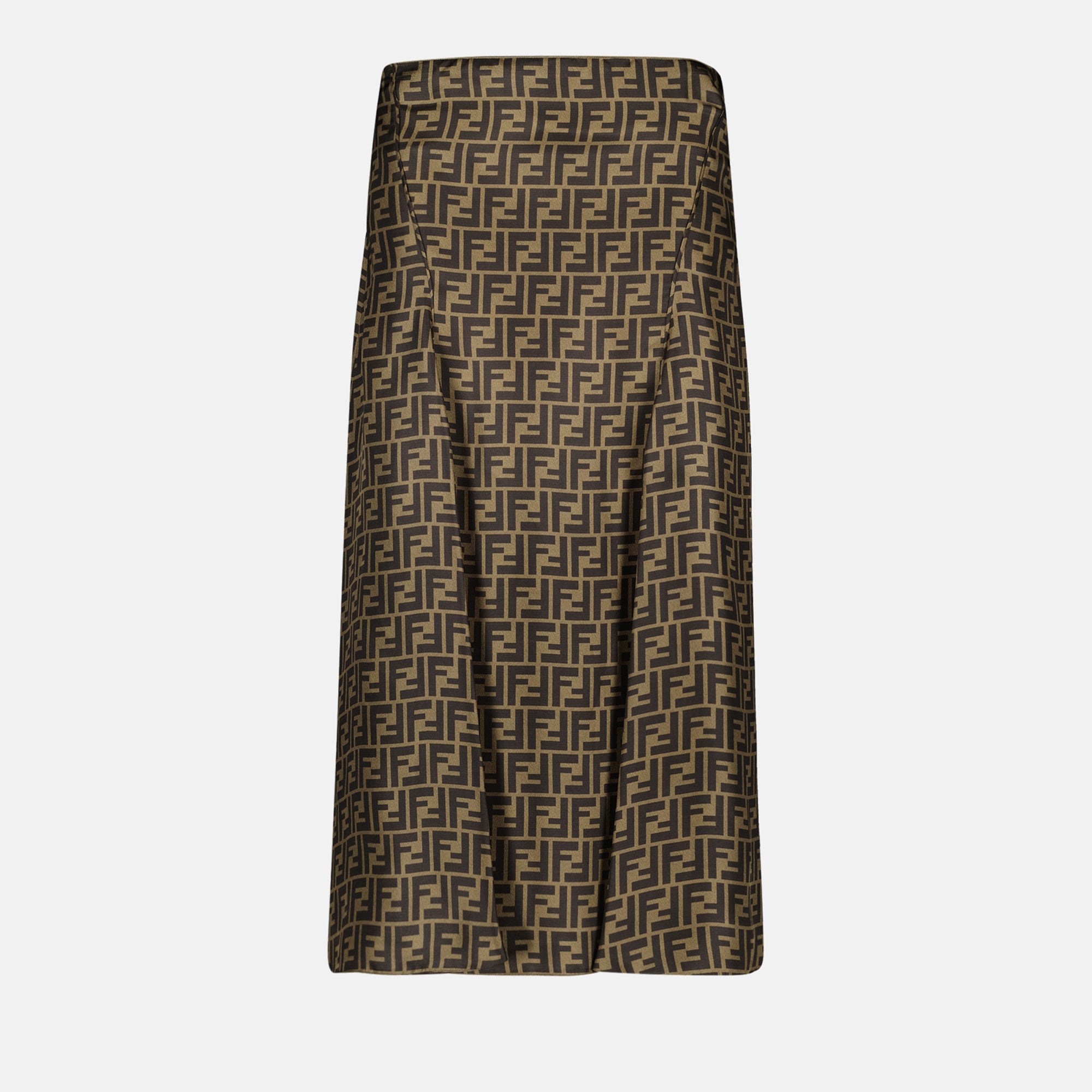 Skirts FF Silk Skirt Fendi Brown Femme