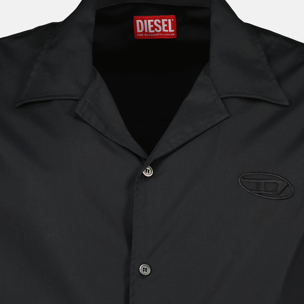 Image de l'article Chemise à manches courtes S-Mac-GSBH noire de la marque Diesel pour Homme - Saison Printemps-Été 2026 - Vue détaillée_1