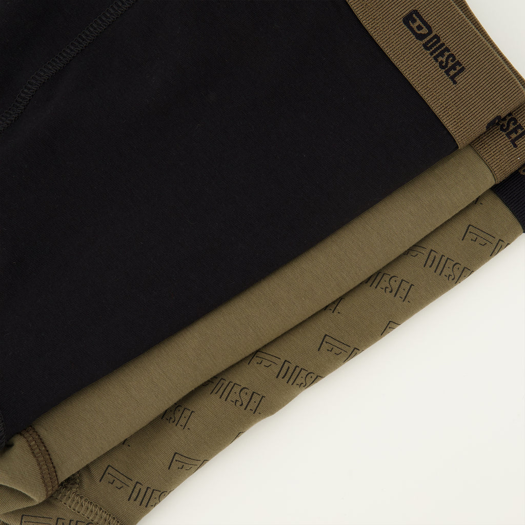 Sous-vêtements et homewear Conjunto de Boxers Caqui Diesel Kaki Homme