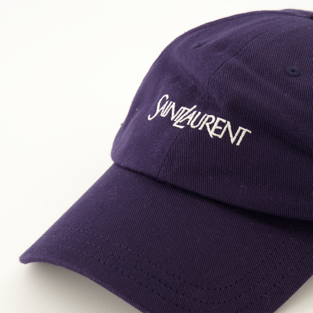 Chapeaux, casquettes et bonnets Casquette brodée bleu marine Saint Laurent Bleu foncé Homme