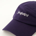Chapeaux, casquettes et bonnets 자수 장식 네이비 블루 캡 Saint Laurent Bleu foncé Homme