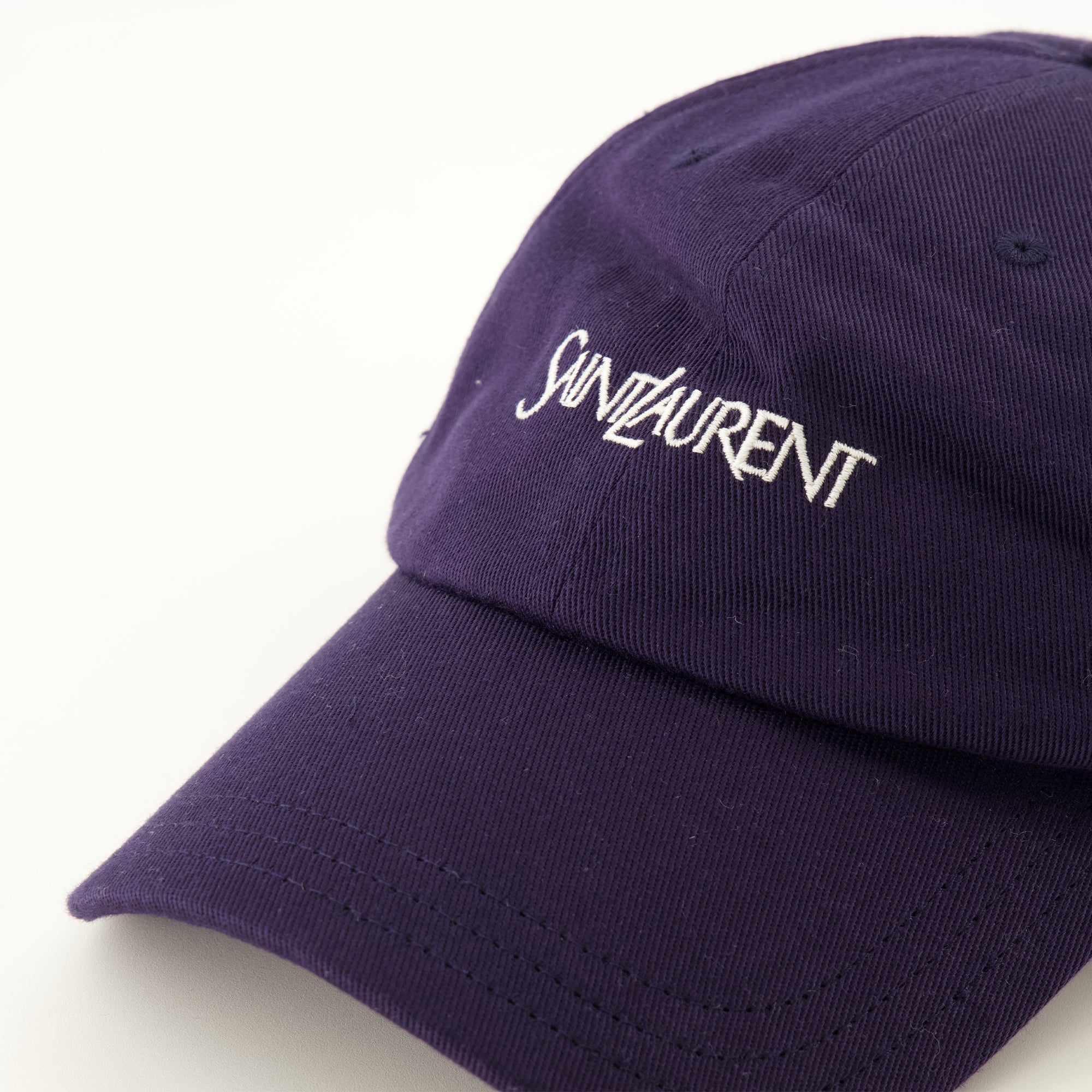 Chapeaux, casquettes et bonnets 자수 장식 네이비 블루 캡 Saint Laurent Bleu foncé Homme