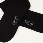 Immagine dei calzini neri in cotone Dior per Uomo - Collezione Primavera-Estate 2026 - Vista Dettagliata_2
