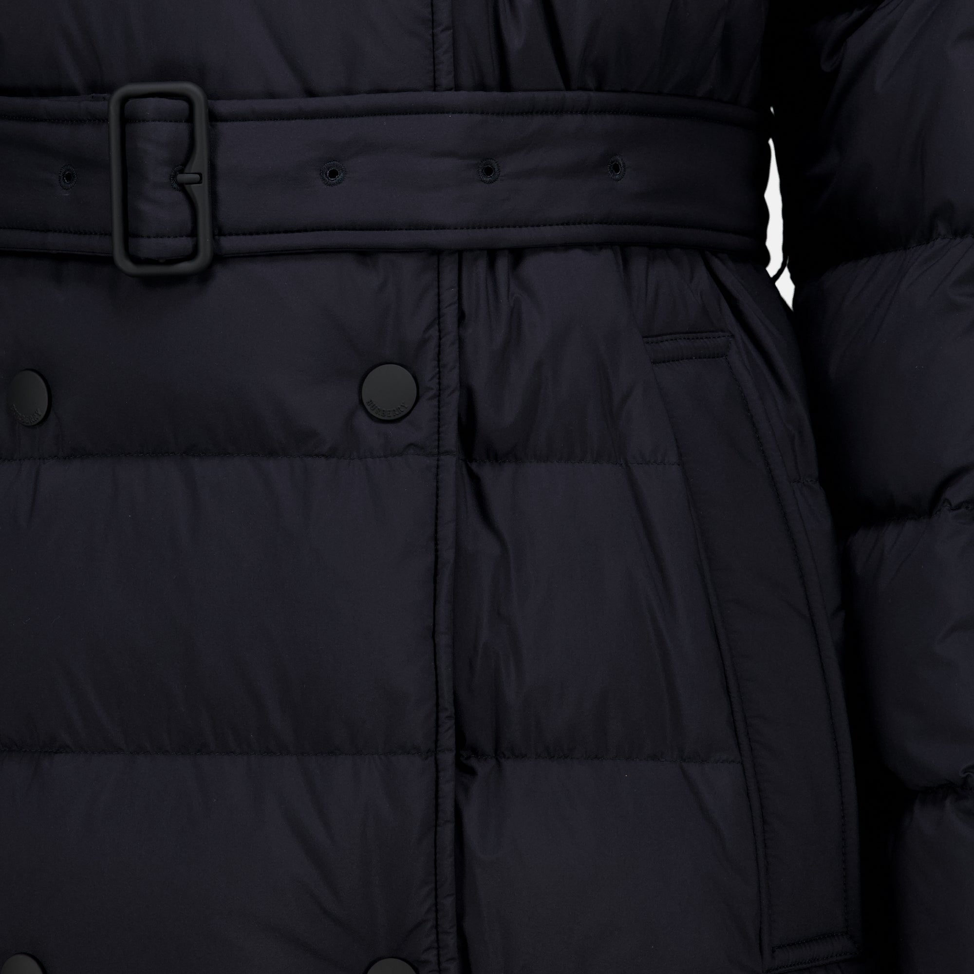 Manteaux Long Nylon Puffer Jacket Burberry Noir Femme