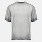Image de l'article T-shirt D-Box gris effet délavé de la marque Diesel pour Homme - Saison Printemps-Été 2026 - Vue de Dos