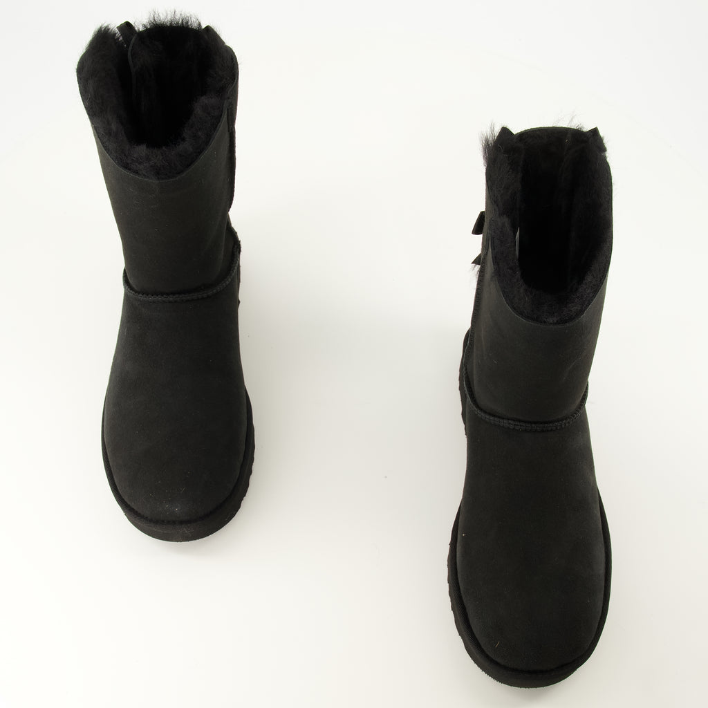 Bottes Bailey Bow II Schwarze Stiefel Ugg Noir Femme