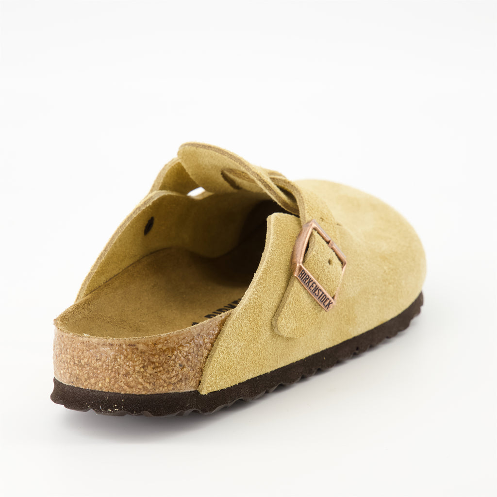 Open shoes Boston Mules Birkenstock Beige Homme